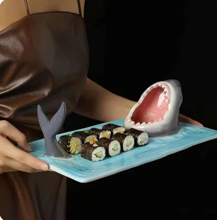 Shark-Shaped Sushi Plate