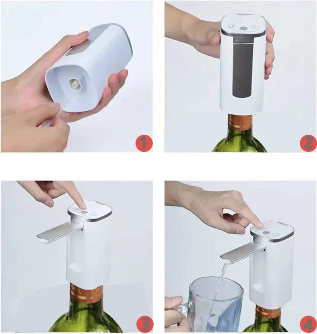 Fingerprint-Activated Child Lock Touch Screen Digital Water Pump with Folding Design