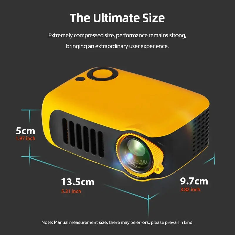 A2000 MINI Projector Home Cinema Theater Portable 3D LED