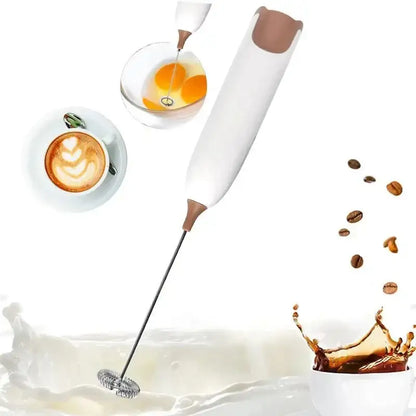 Milk Frother Electric Portable Mini Milk Foamer Coffee Cappuccino Foam Maker Creamer Whisk Frothy Egg Beater Kitchen Accessory