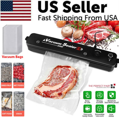 Vacuum Sealer Machine Food Preservation Storage Saver Automatic With Seal Bag