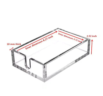 Clear Acrylic Cocktail Napkin Holder