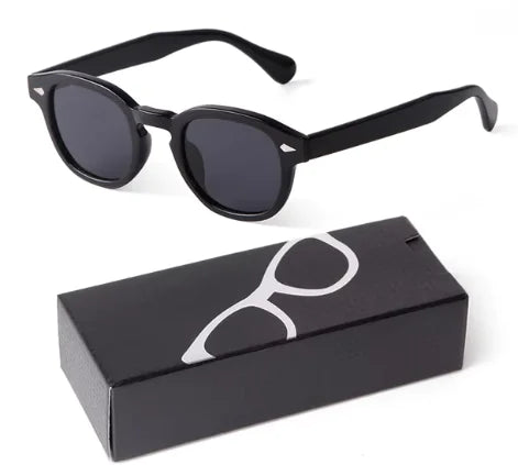 Gradient Small Round Sunglasses for Women Men