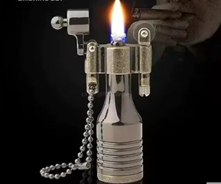 Retro Bullet Kerosene Lighter Keychain