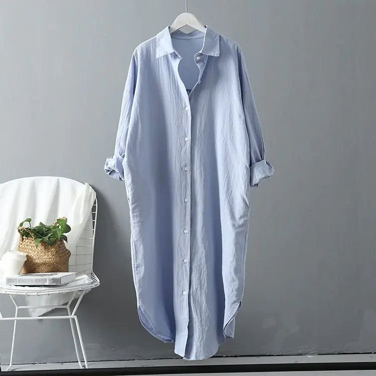 Oversized Shirt Dress