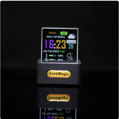 Trendy Mini Transparent WiFi Weather Clock & Display Decor