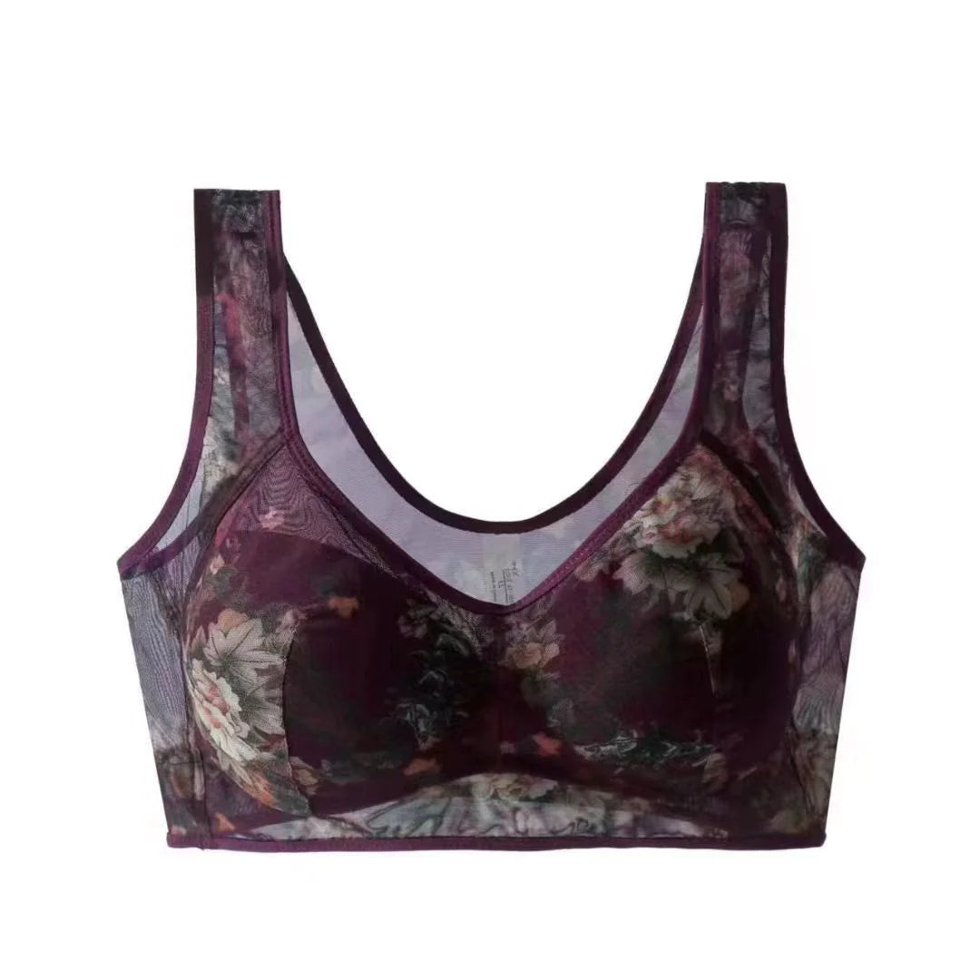 Floral Breeze Wireless Comfort Bra: Effortless Elegance & All-Day Support