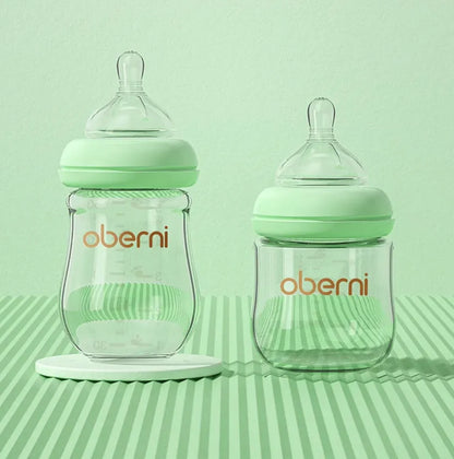 Wide Bore Glass Baby Bottle for Newborns - 120ml and 150ml