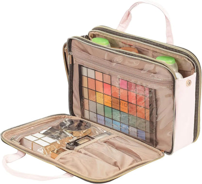 Portable Pink Makeup Organizer