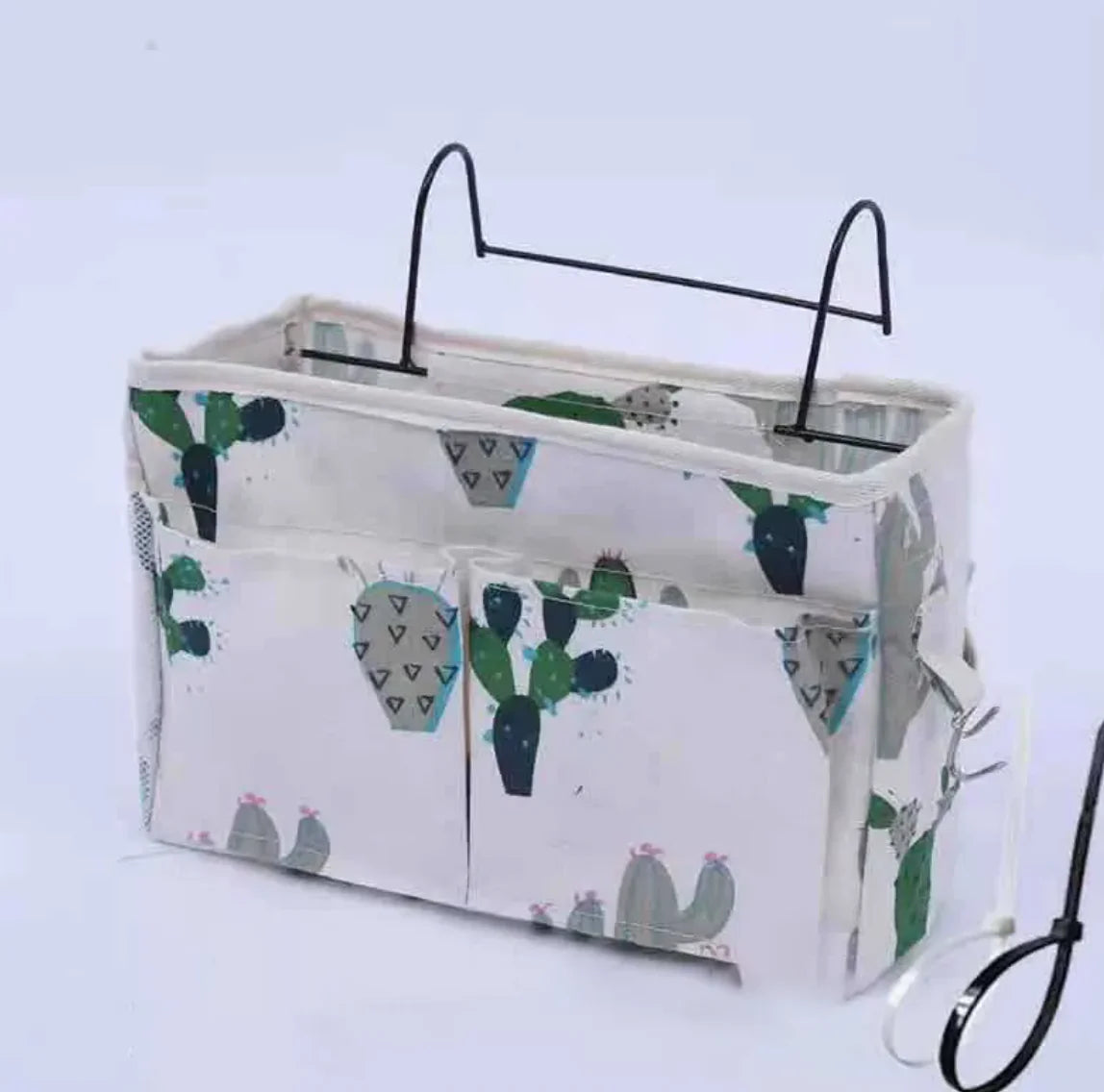 Bedside Fence Storage Box Basket Hanging Bag