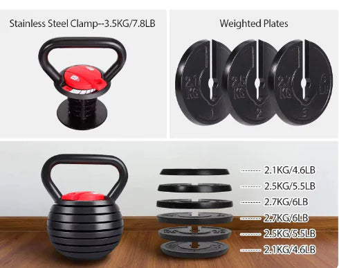 Adjustable Kettlebell Weights Set