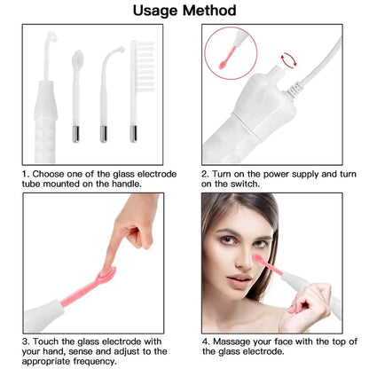 High-Frequency Facial Wand for Acne & Wrinkles