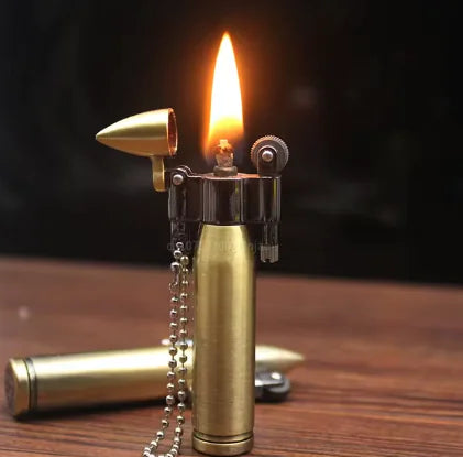 Retro Bullet Kerosene Lighter Keychain