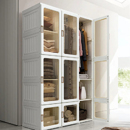 Sturdy No-Assembly Wardrobe: Thickened, Durable Design