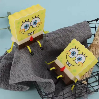 Cartoon Dish Sponge Holder with Drain Rack