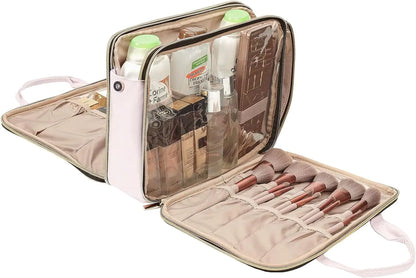 Portable Pink Makeup Organizer