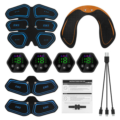 EMS Abdominal & Hip Trainer Toner: USB Fitness Gear for Home Gym