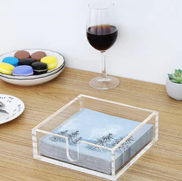 Clear Acrylic Cocktail Napkin Holder