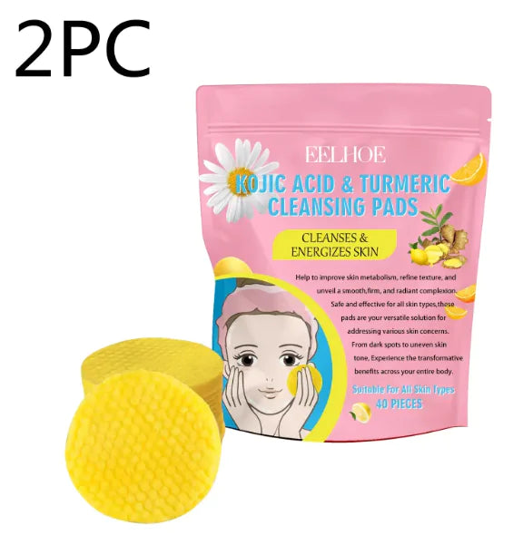 Kojic Acid Turmeric Brightening Cleansing Pads