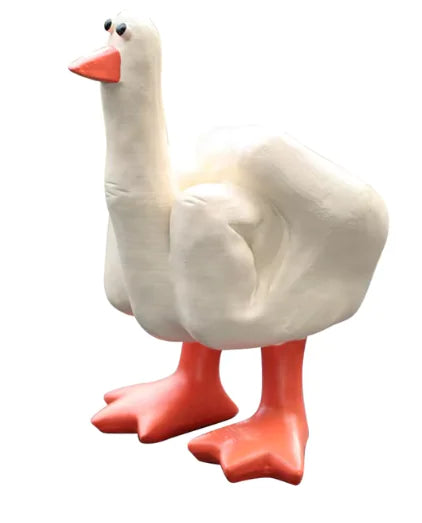 Mini Duck Figurine – 7.5cm Resin Middle Finger Ornament for Home, Garden, or Desk Decor